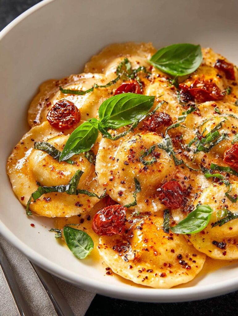 Cheese Ravioli with Sun