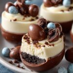 Cheesecake Filled Chocolate Eggs