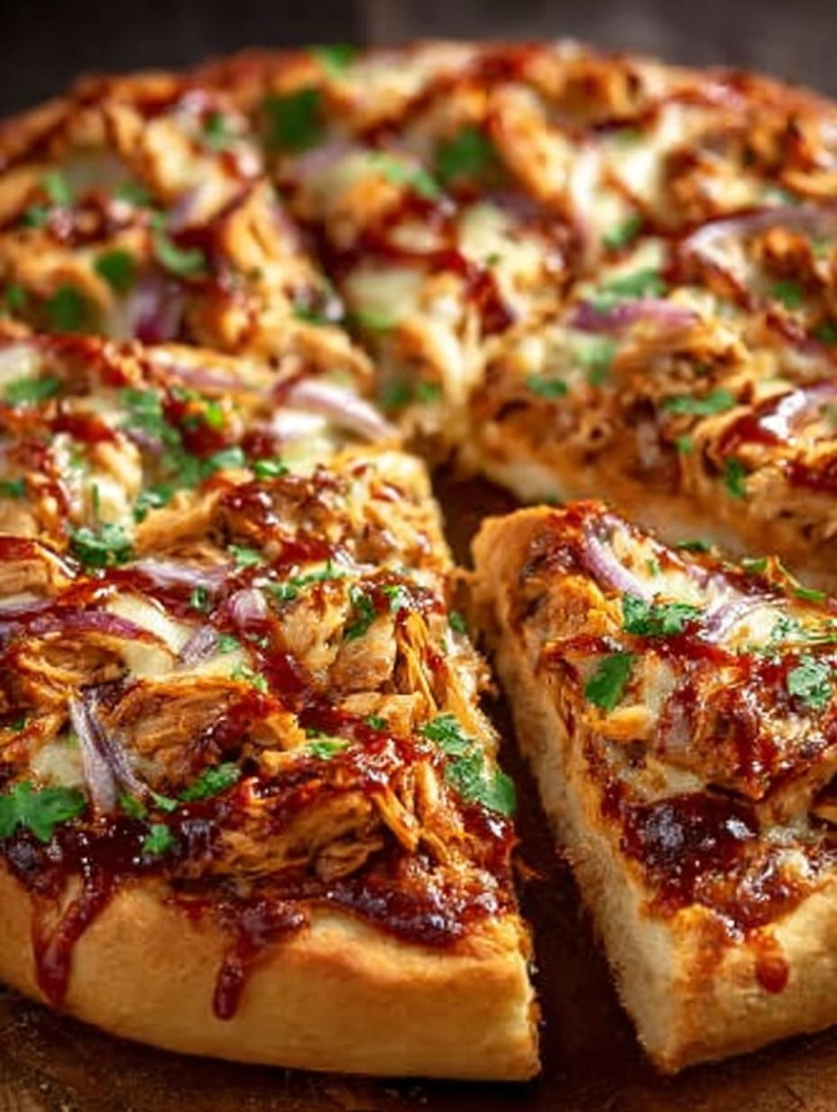 Cheesy Bbq Chicken Pizza