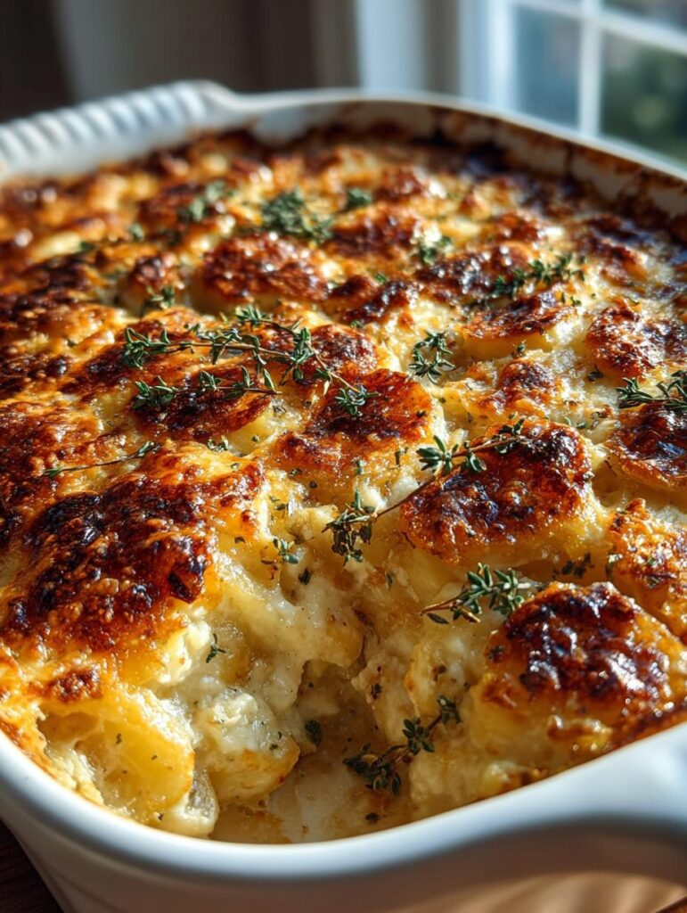 Cheesy Chicken Potato Casserole