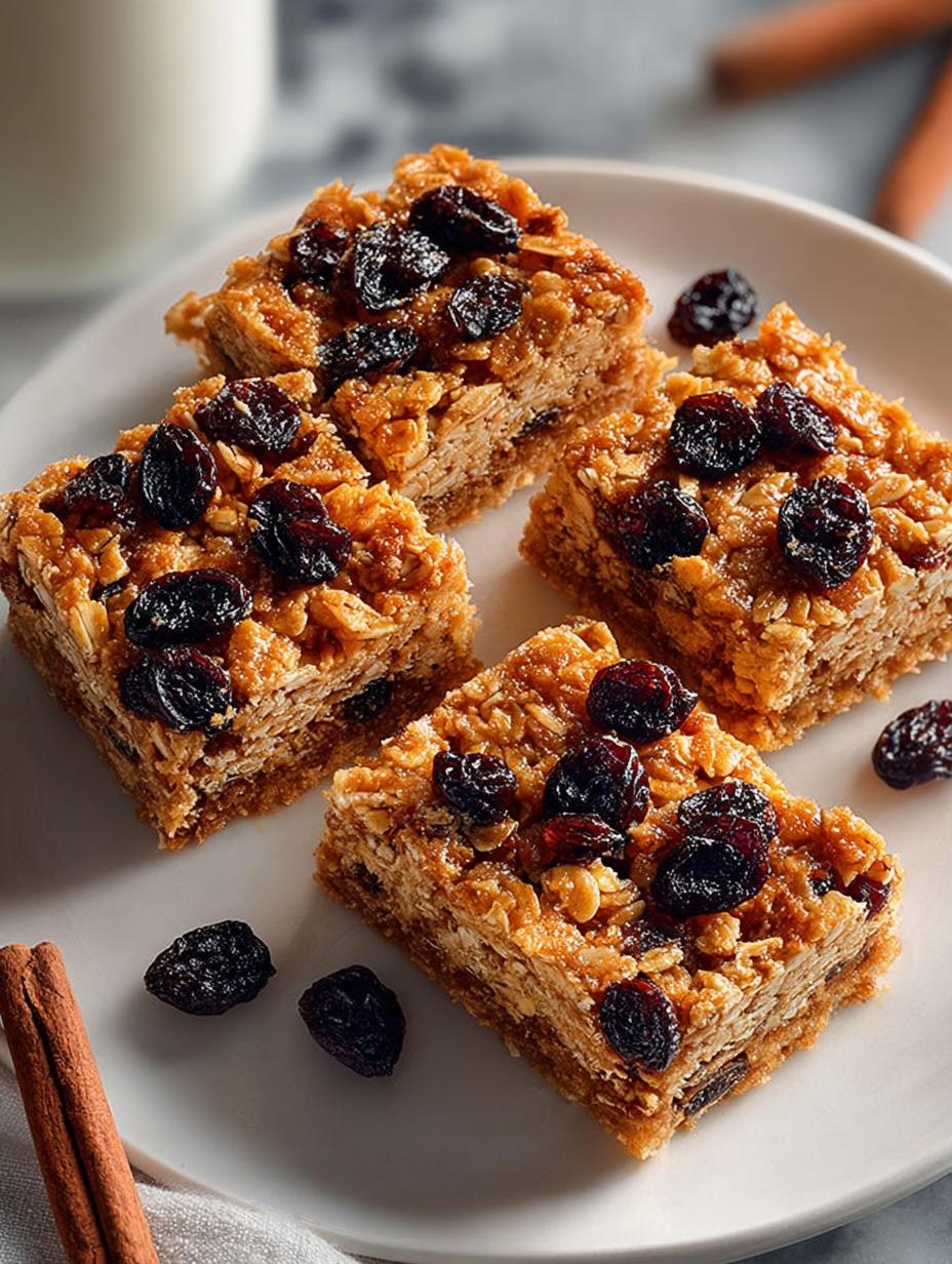 Chewy Oatmeal Raisin Bars: 12 Irresistible Treats - Chewy Oatmeal Raisin Bars - additional detail