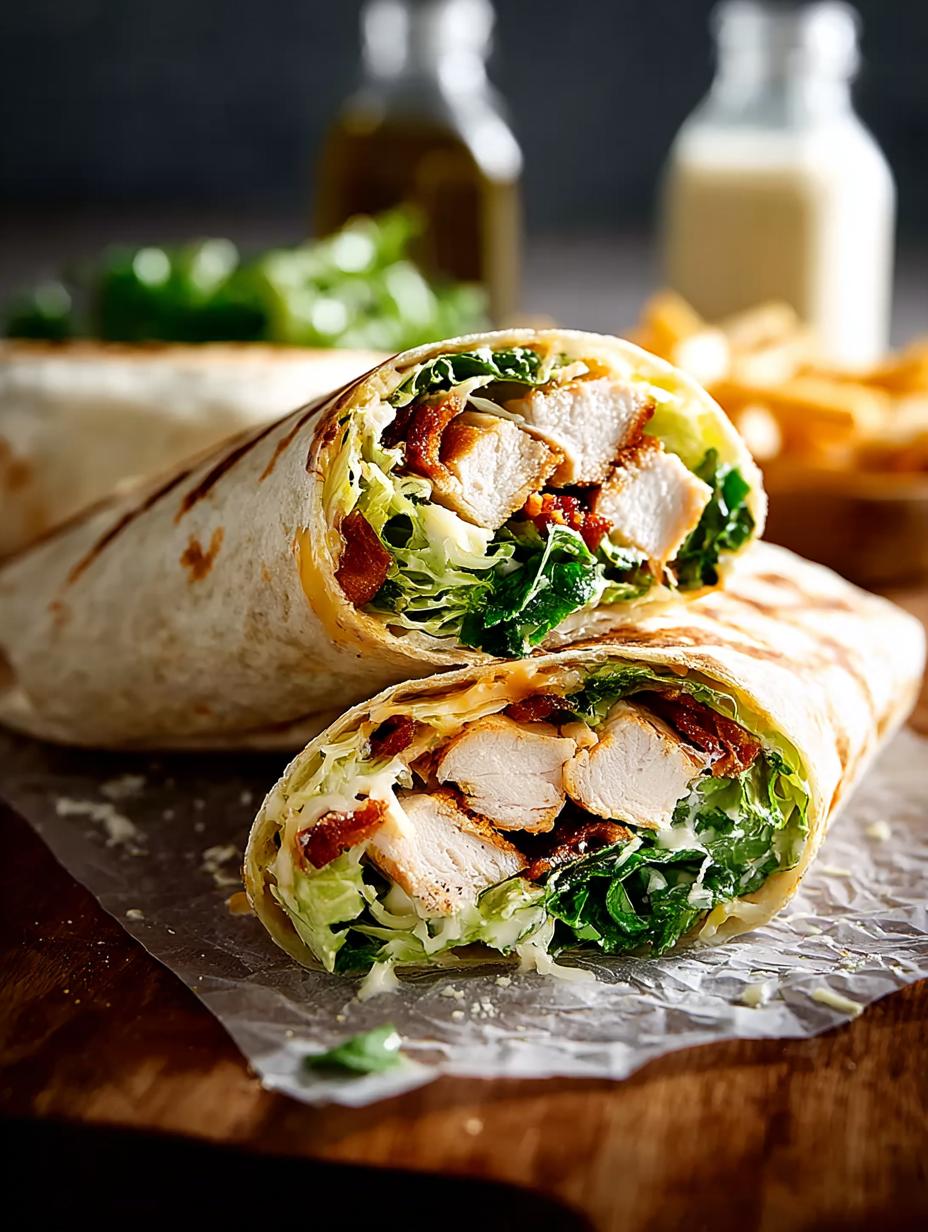 Delicious Chicken Caesar Wrap Recipe for Quick Meals - Chicken Caesar Wrap - additional detail