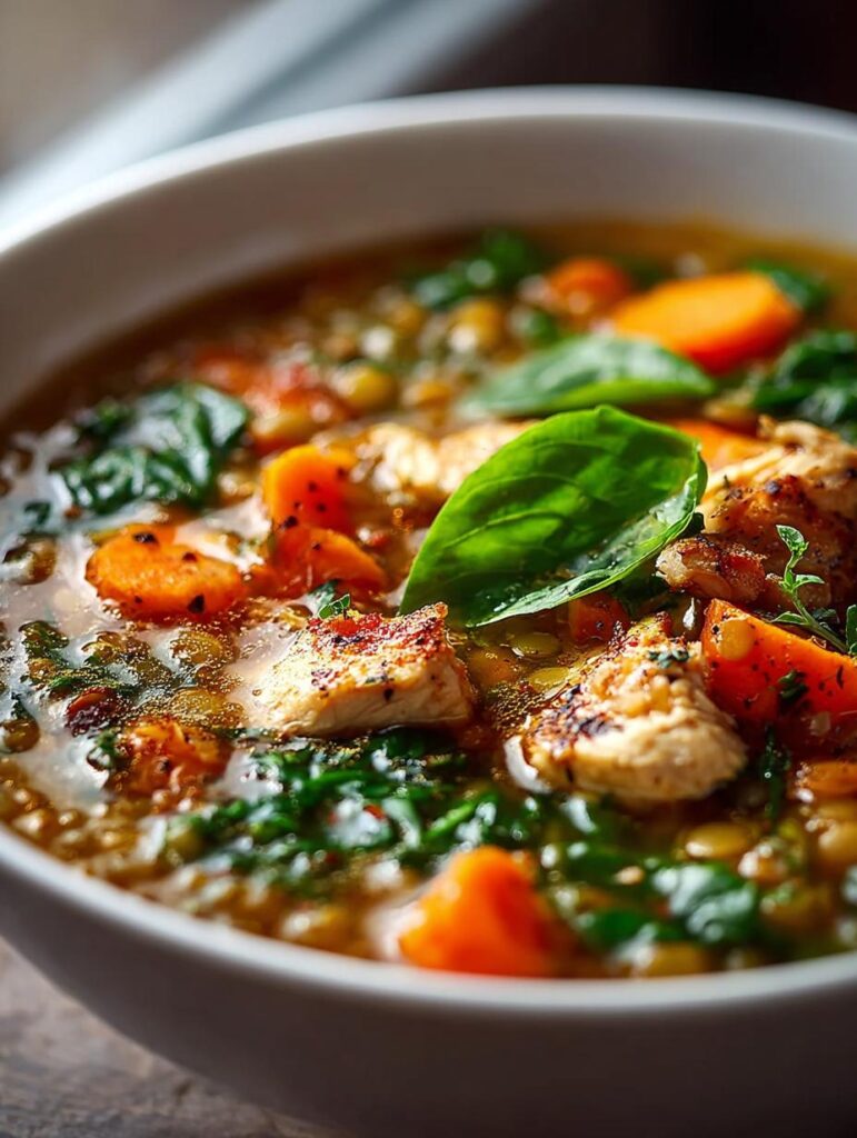 Chicken Lentil Soup Healthy
