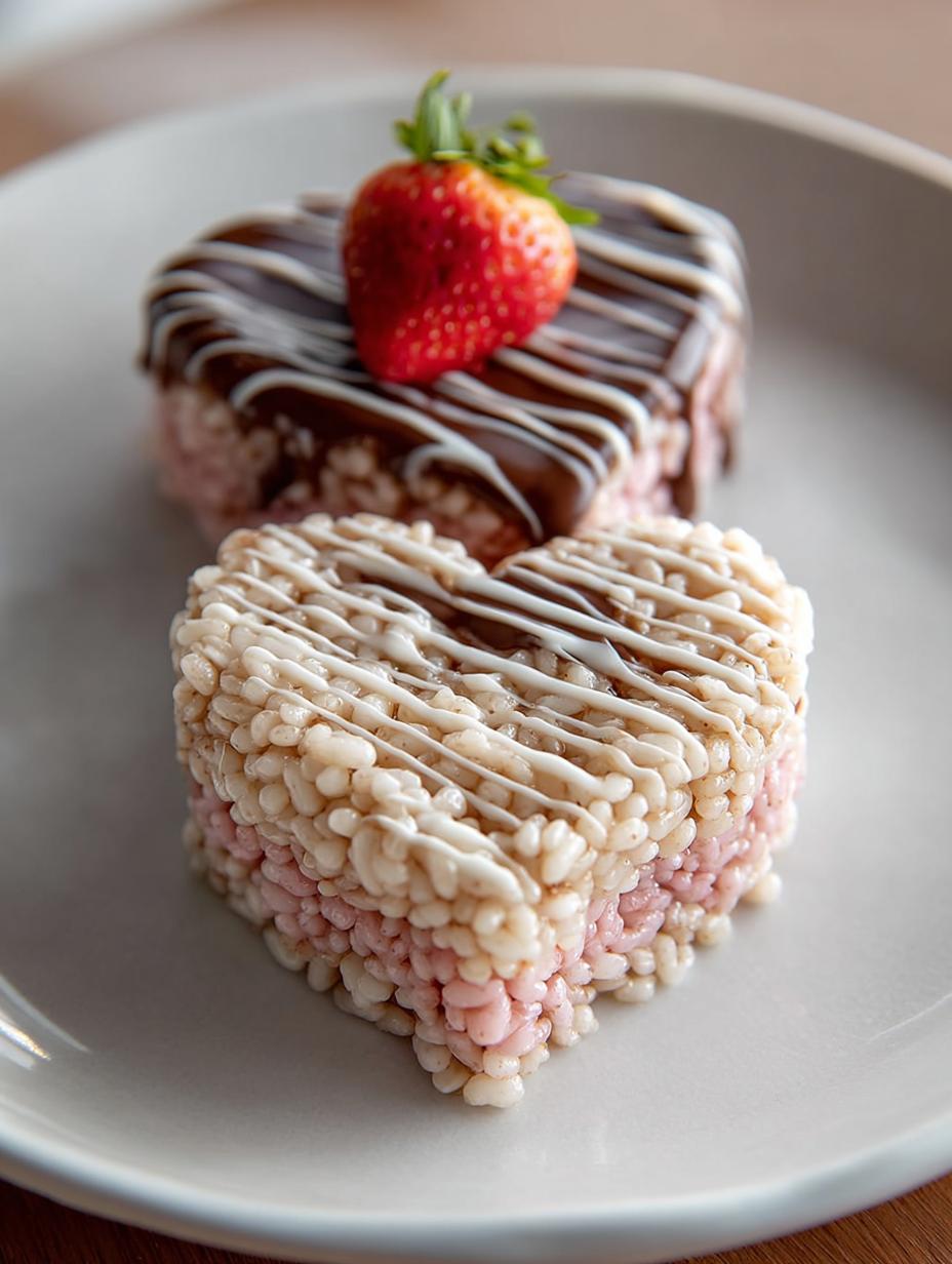 Chocolate Dipped Heart Rice Treats for Sweet Moments - Chocolate Dipped Heart Rice - additional detail