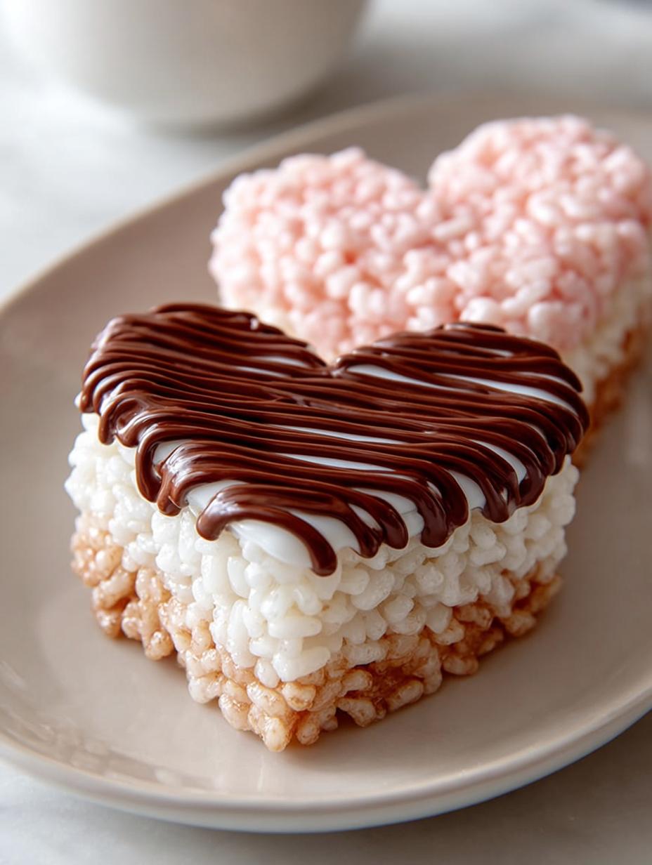 Chocolate Dipped Heart Rice