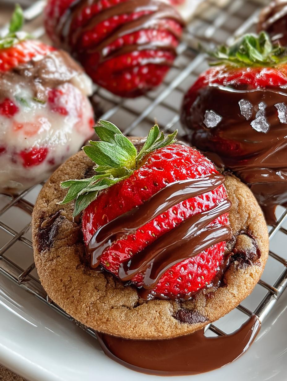 Chocolate Dipped Strawberry Chocolate Cookie Bliss - Chocolate Dipped Strawberry Chocolate - main visual representation