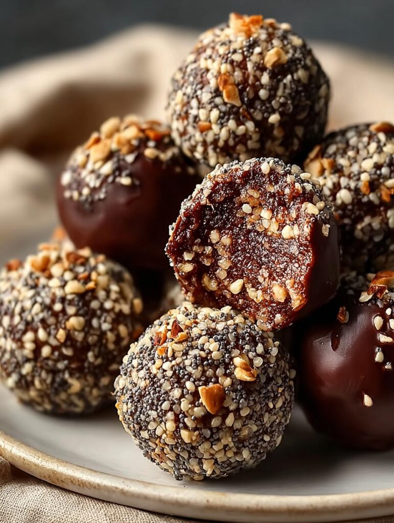 Chocolate Tahini Energy Balls
