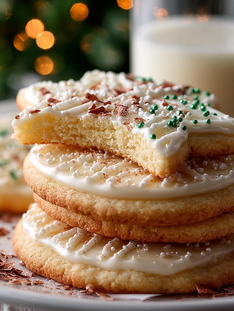 Christmas Eggnog Sugar Cookies