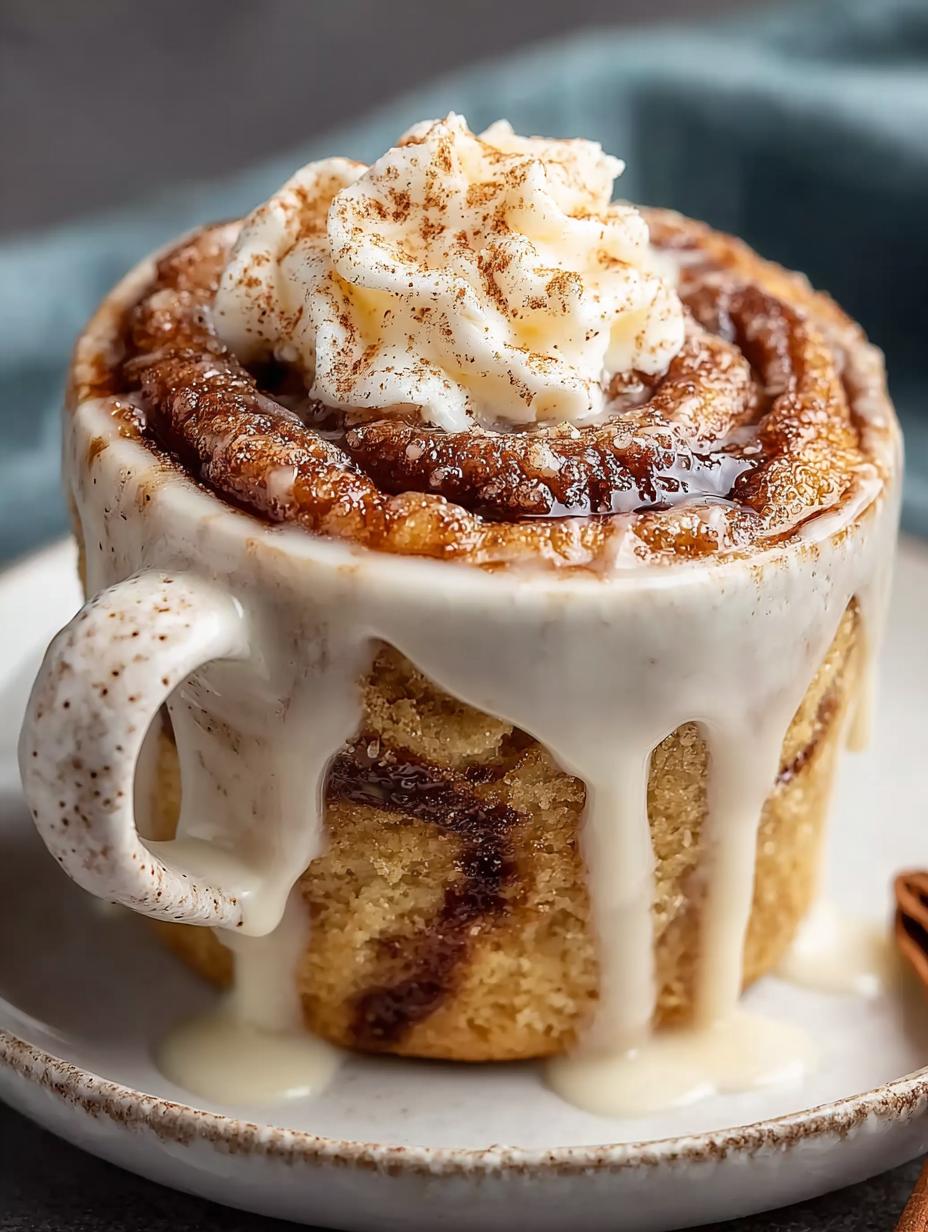 Irresistible Cinnamon Bun Mug Cake in Under 5 Minutes - Cinnamon Bun Mug Cake - main visual representation