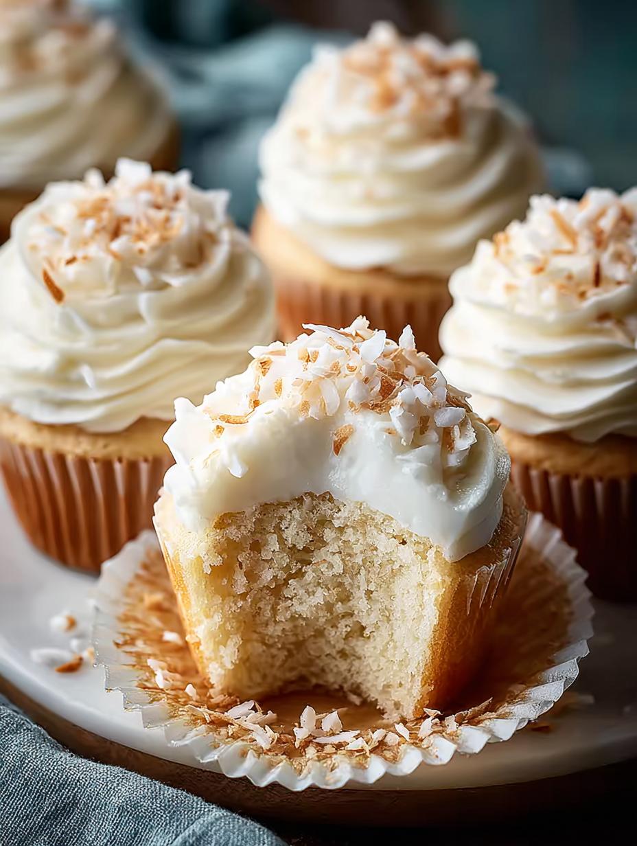 Coconut Cupcakes Coconut Cream: 12 Heavenly Bites - Coconut Cupcakes Coconut Cream - main visual representation