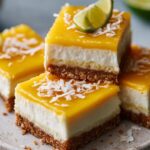 Coconut Mango Cheesecake Bars