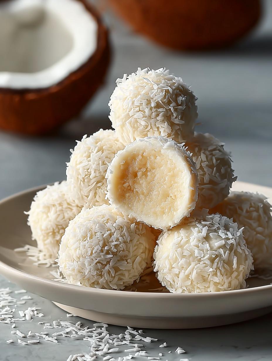 Coconut Snowball Truffles: 20 Irresistible Treats to Enjoy - Coconut Snowball Truffles - additional detail