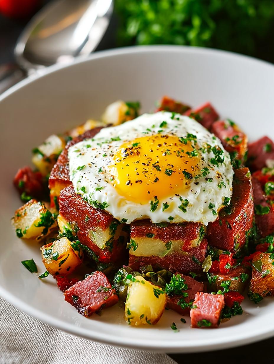 Irresistible Corned Beef Hash with Crispy Edges 5 Irresistible Corned Beef Hash with Crispy Edges - Corned Beef Hash - main visual representation