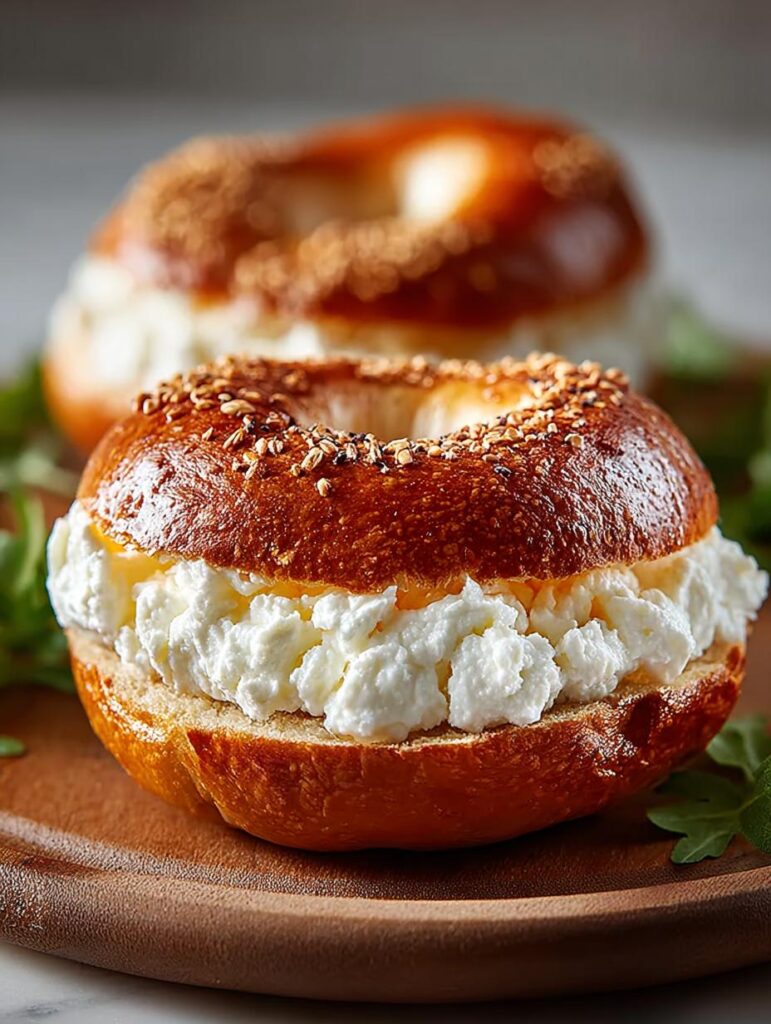 Cottage Cheese Bagels