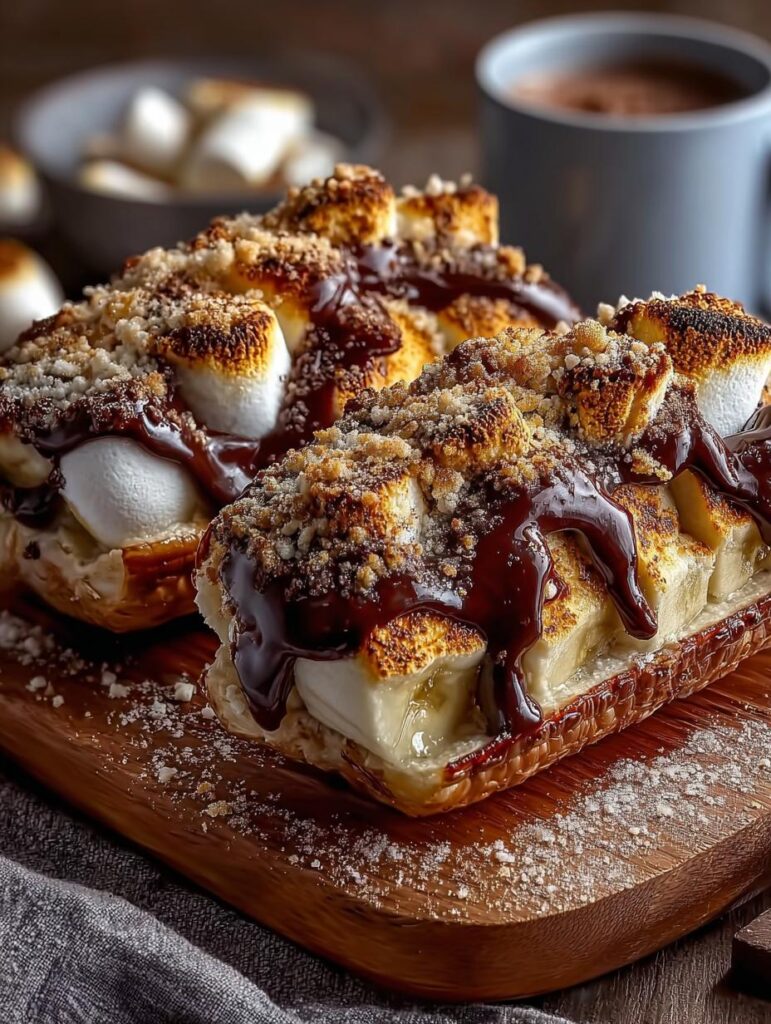 Cozy Smores Banana Boats