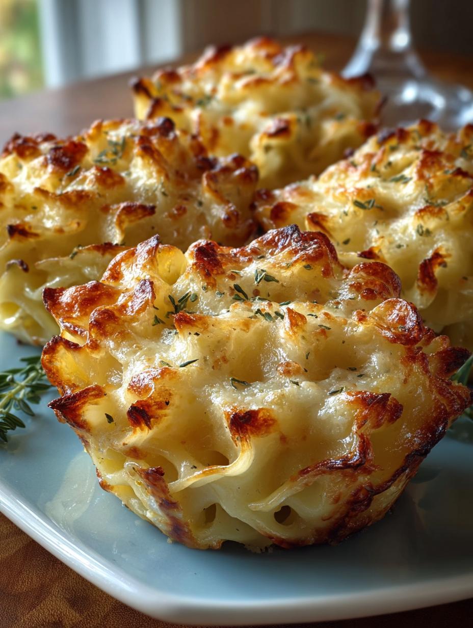 Creamy Cheese Pasta Cups