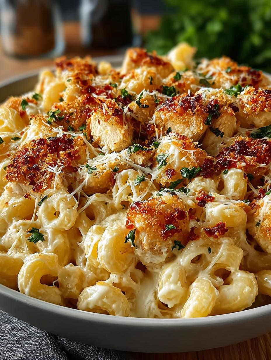 Creamy Chicken Mac Cheese