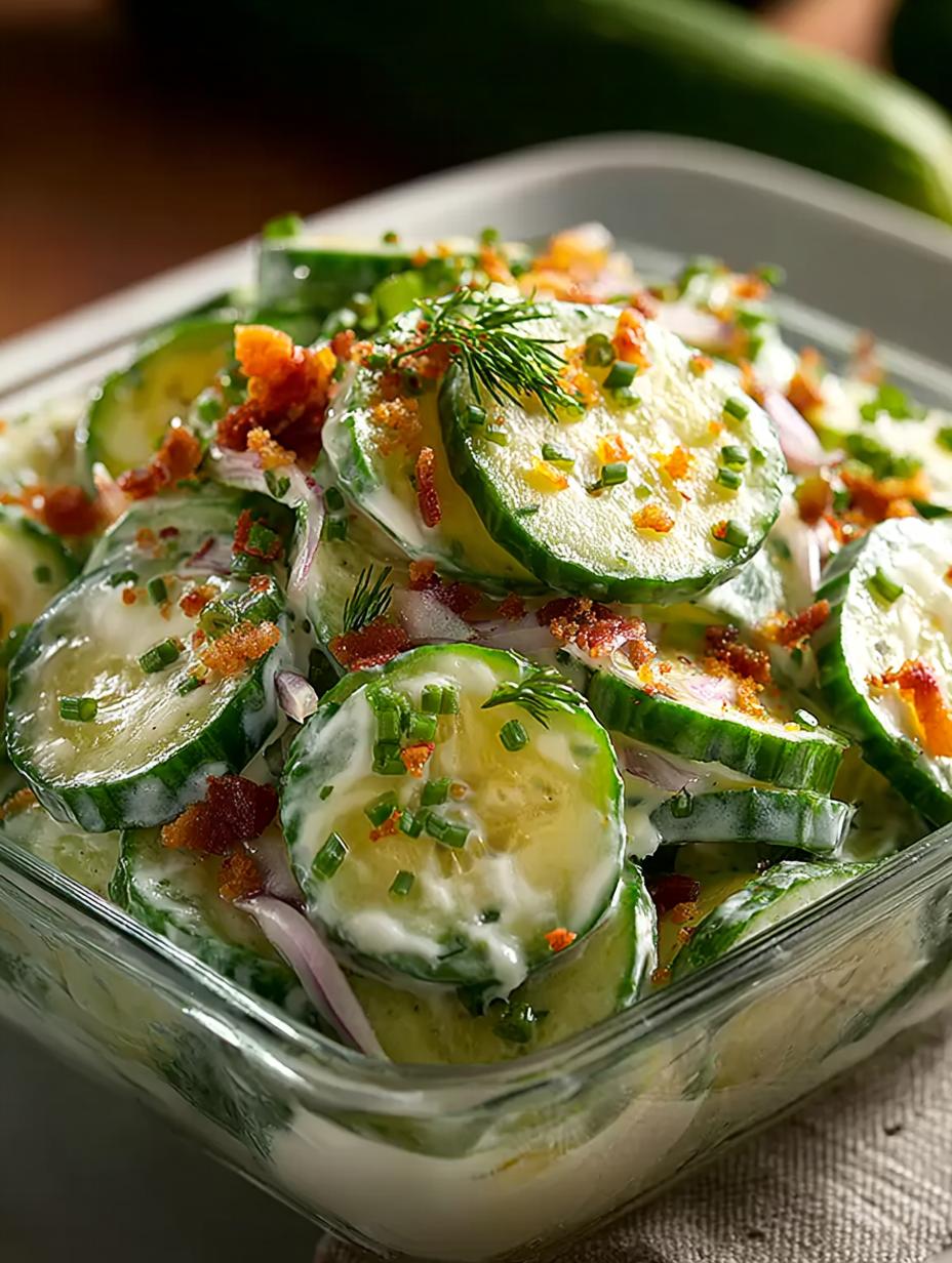 Creamy Cucumber Salad with