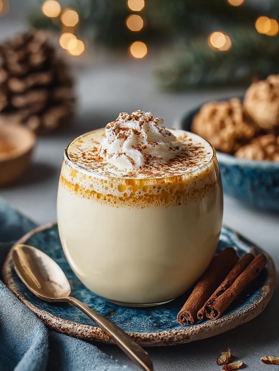 Delicious Creamy Eggnog for Cozy Holiday Nights - Creamy Eggnog - main visual representation