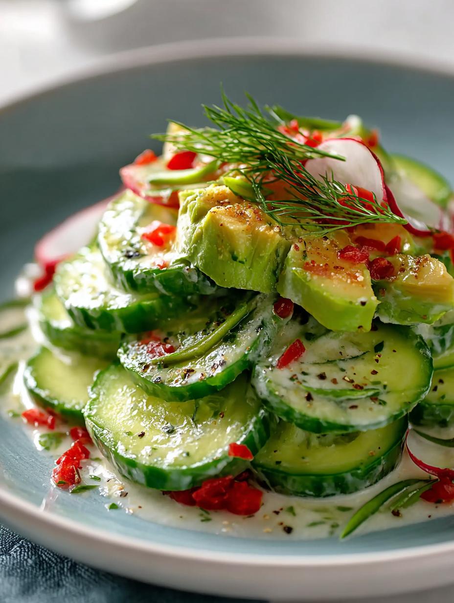 Creamy Fresh Cucumber Avocado