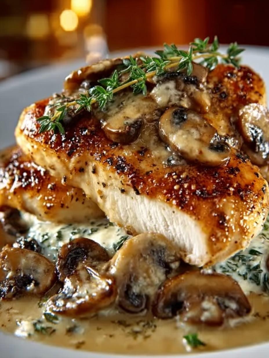 Creamy Mushroom Asiago Chicken: 10 Flavorful Steps - Creamy Mushroom Asiago Chicken - additional detail