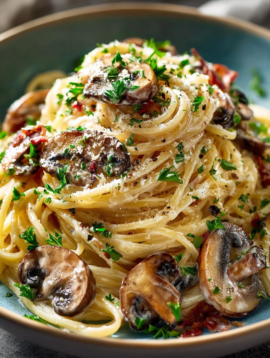 Creamy Mushroom Carbonara Vegetarian: 5 Steps to Deliciousness - Creamy Mushroom Carbonara Vegetarian - additional detail