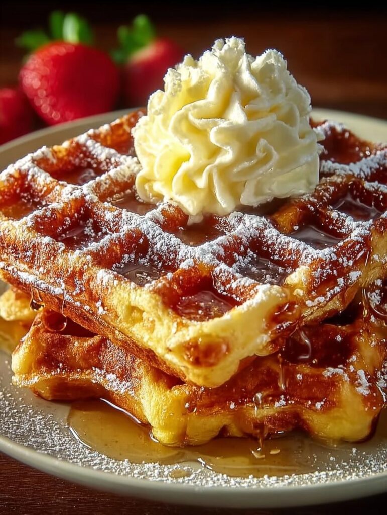 Crispy Buttermilk Belgian Waffles