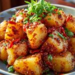 Crispy Gochujang Potato Salad