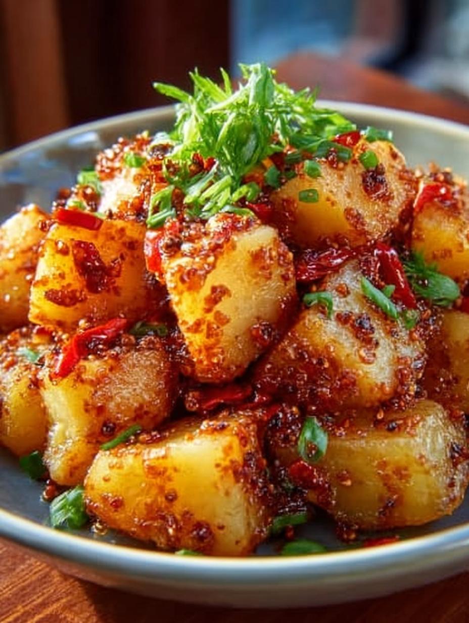 Crispy Gochujang Potato Salad