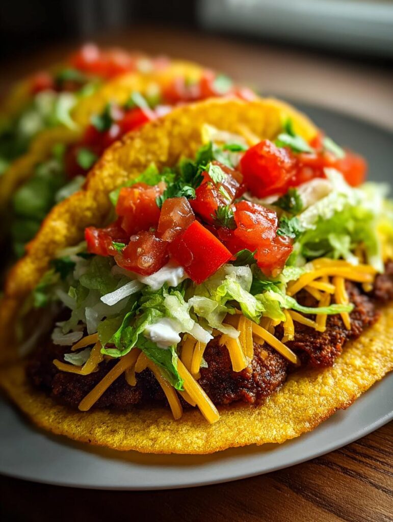 Crispy Smash Burger Tacos