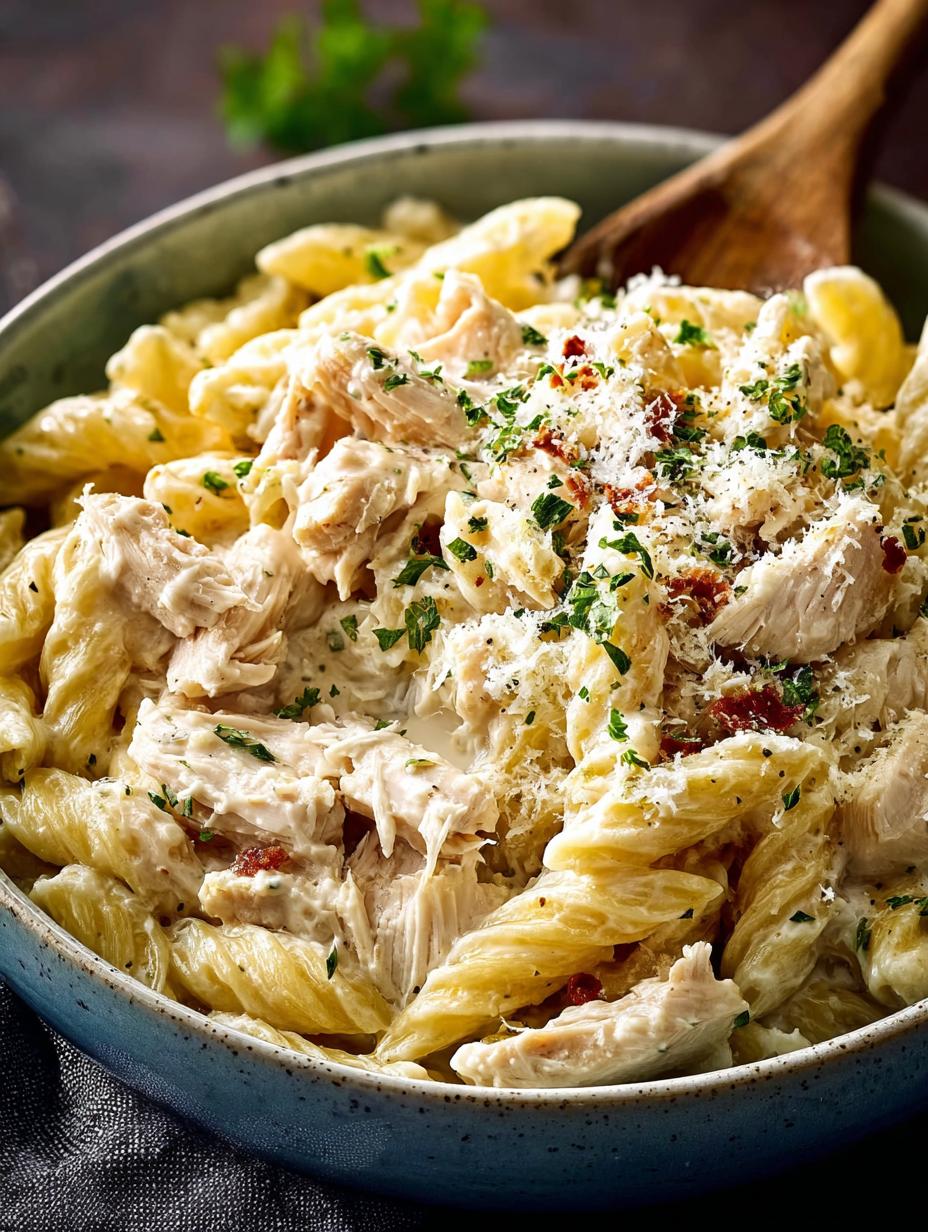 Delicious Crockpot Chicken Alfredo: 6 Hours to Comfort - Crockpot Chicken Alfredo - main visual representation