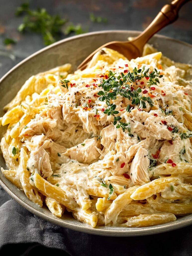 Crockpot Chicken Alfredo