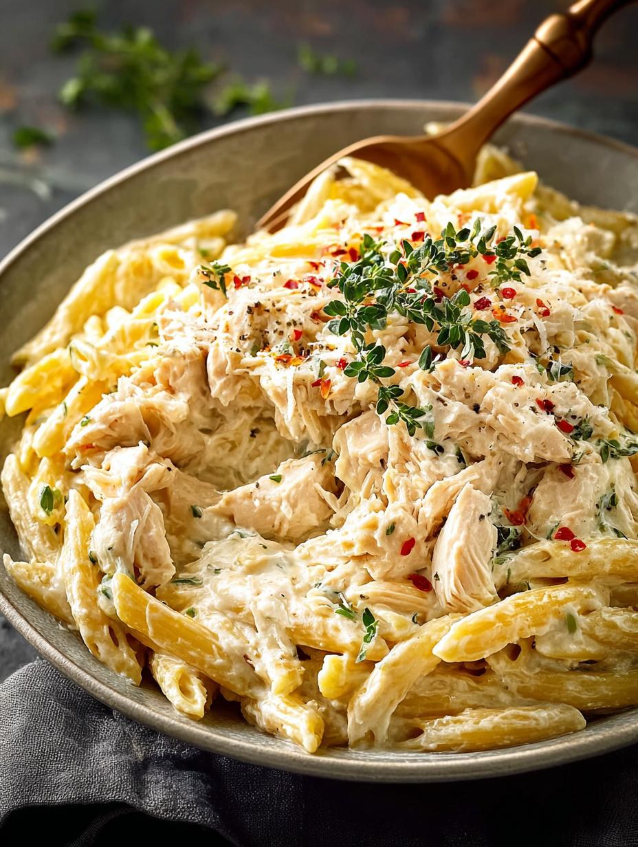 Crockpot Chicken Alfredo