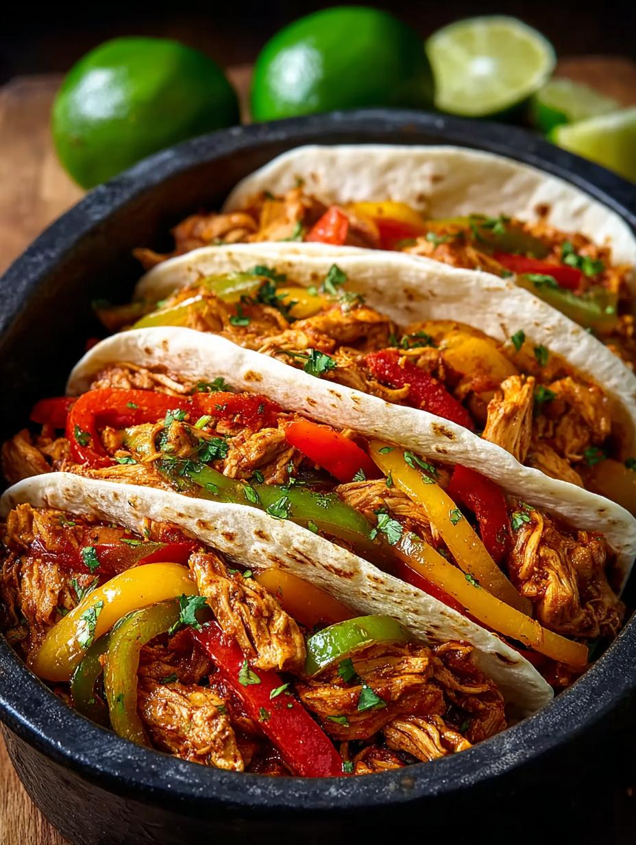 Crockpot Chicken Fajitas