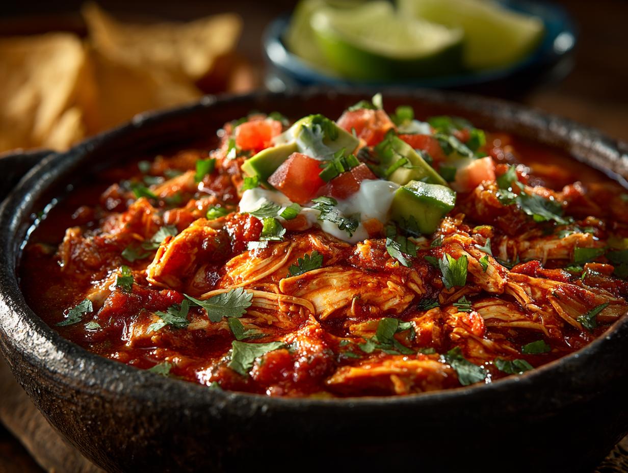 Crockpot Salsa Chicken with Melty Cheese Recipe - Crockpot Salsa Chicken with - main visual representation