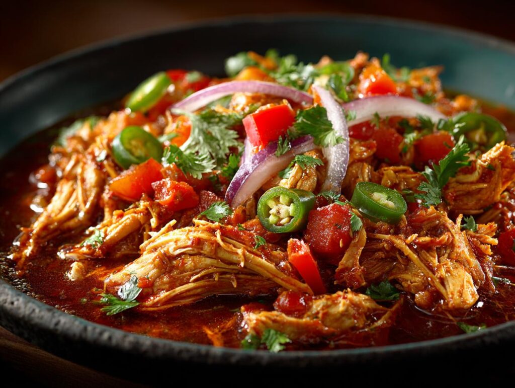 Crockpot Salsa Chicken with