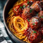Crockpot Spaghetti Meatballs