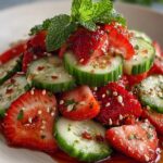 Cucumber Strawberry Salad