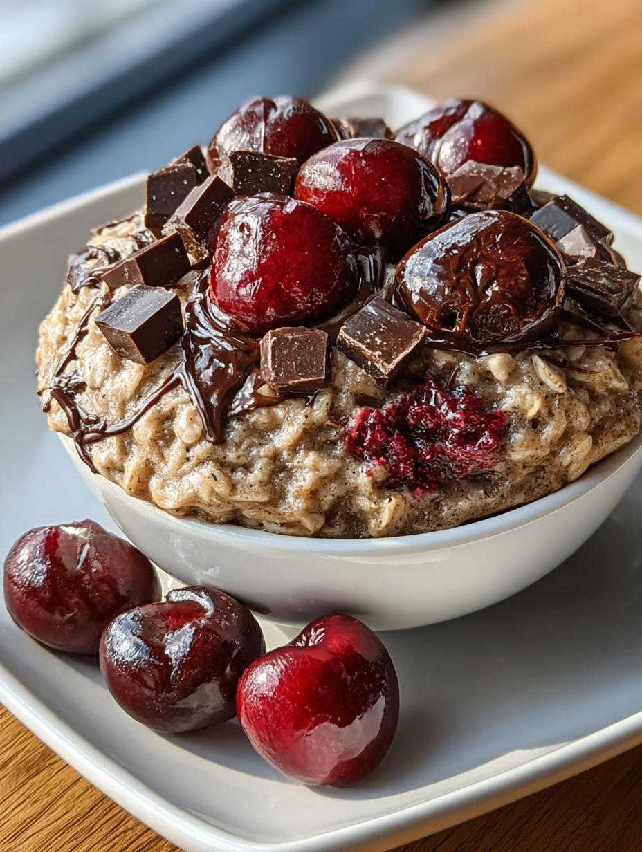 Dark Chocolate Cherry Oatmeal: 7 Reasons to Indulge 5 Dark Chocolate Cherry Oatmeal: 7 Reasons to Indulge - Dark Chocolate Cherry Oatmeal - main visual representation