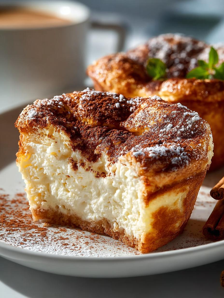 Decadent Cheesecake Stuffed Cinnamon Muffins Recipe - Decadent Cheesecake Stuffed Cinnamon - additional detail