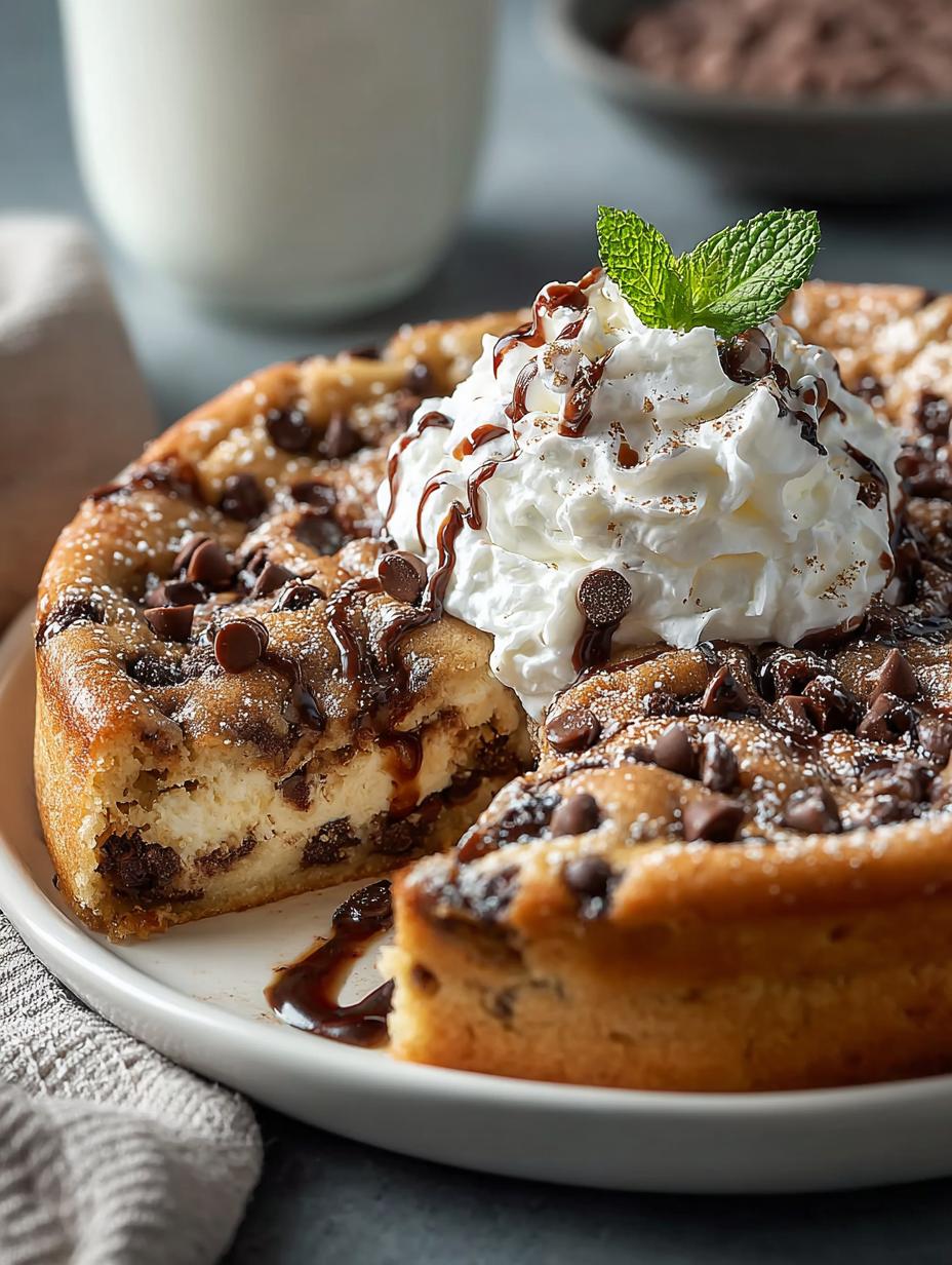 Decadent Skillet Cookie Cheesecake: 5 Irresistible Layers - Decadent Skillet Cookie Cheesecake - additional detail