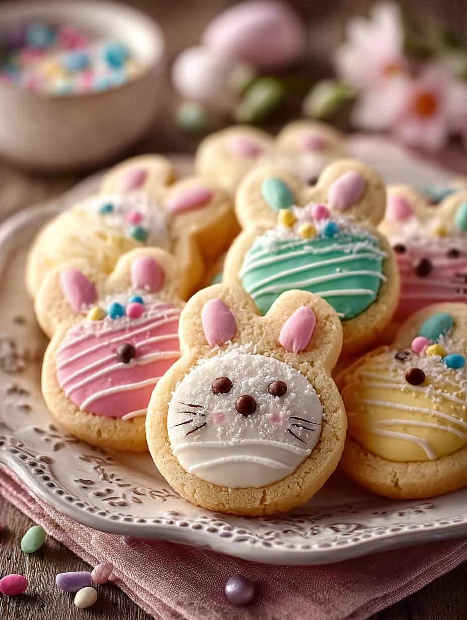 Easter Bunny Button Cookies: 24 Festive Treats for Spring - Easter Bunny Button Cookies - additional detail