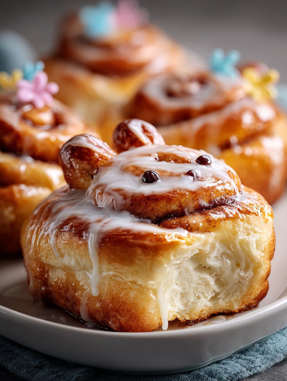 Easter Bunny Cinnamon Rolls: 10 Cute Ideas for Brunch - Easter Bunny Cinnamon Rolls - main visual representation