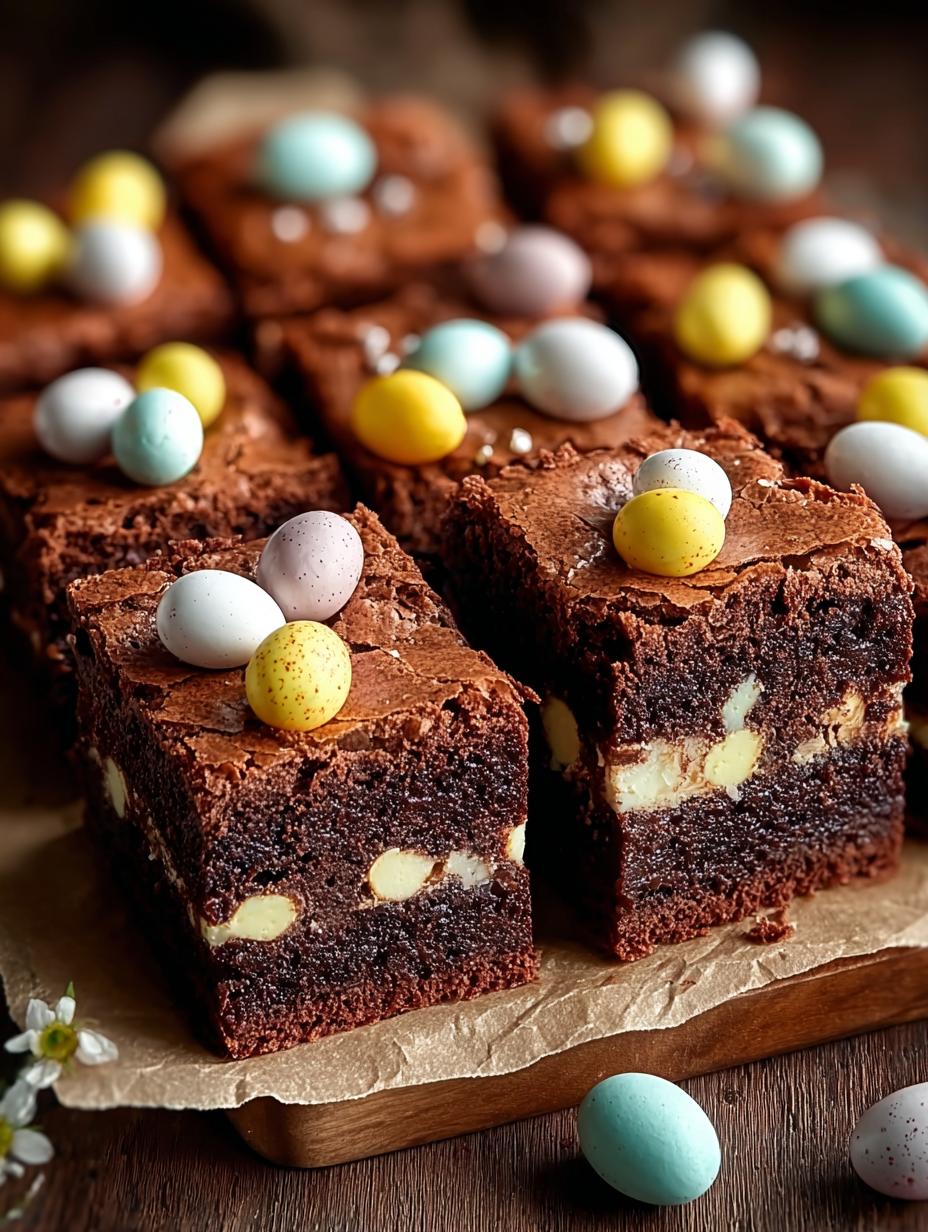Easter Mini Egg Brownies