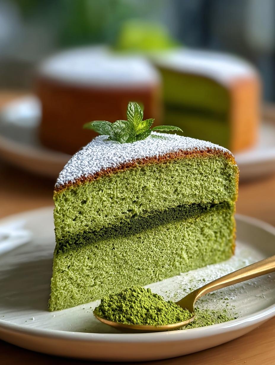 Fluffy Matcha Sponge Cake: 8 Steps to Perfection - Fluffy Matcha Sponge Cake - additional detail