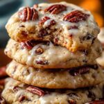 Frosted Butter Pecan Cookies