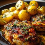 Garlic Butter Chicken Potatoes