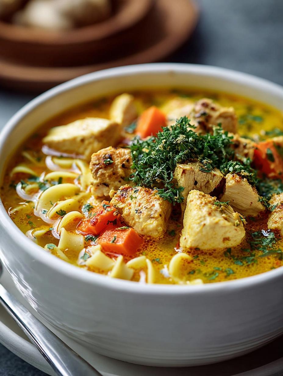 Ginger Turmeric Chicken Soup