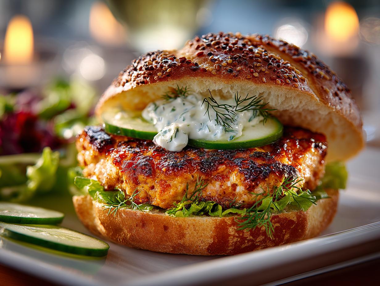 Delicious Greek Chicken Burgers with Tzatziki for Grilling 5 Delicious Greek Chicken Burgers with Tzatziki for Grilling - Greek Chicken Burgers with - main visual representation