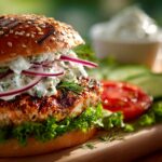Greek Chicken Burgers with